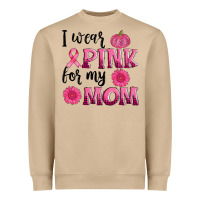 Mushroom i wear pink for my mom sunlower and pumpkin Heavyweight Sweatshirt - AdoDesignShop