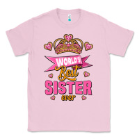 Bubblegum Pink world's best sister ever Classic Tee - Jasminsmagicworld