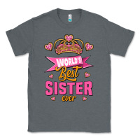 Charcoal Heather world's best sister ever Classic Tee - Jasminsmagicworld