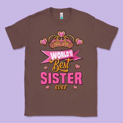 World's Best Sister Ever Classic Tee Designed By Jasminsmagicworld