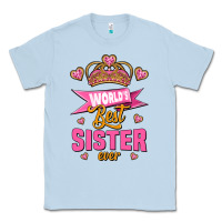 Dusty Blue world's best sister ever Classic Tee - Jasminsmagicworld