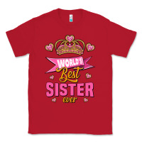 Red world's best sister ever Classic Tee - Jasminsmagicworld