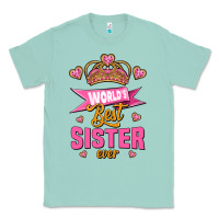 Seafoam world's best sister ever Classic Tee - Jasminsmagicworld