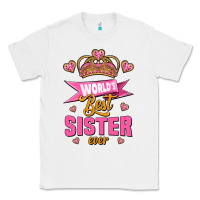 White world's best sister ever Classic Tee - Jasminsmagicworld