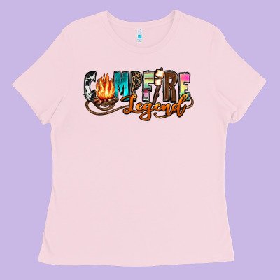 Campfire Legend Ladies Tee Designed By Zillion Design Studio
