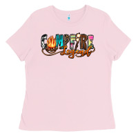 Bubblegum Pink campfire legend Ladies Tee - Zillion Design Studio