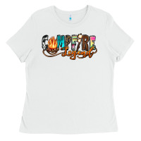 White campfire legend Ladies Tee - Zillion Design Studio