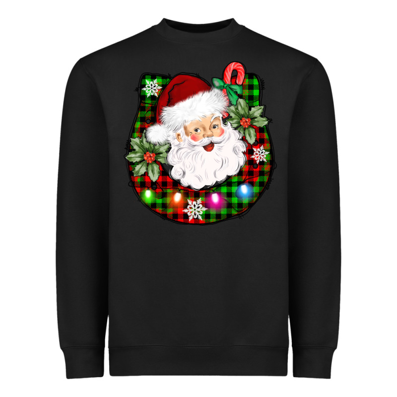 Horseshoe Santa Heavyweight Sweatshirt by AdoDesignShop | Teevron
