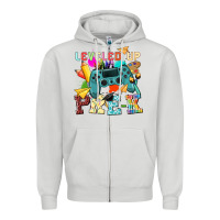 Dove Grey leveled up pre k Zipper Hoodie - NancyCooperArtShop