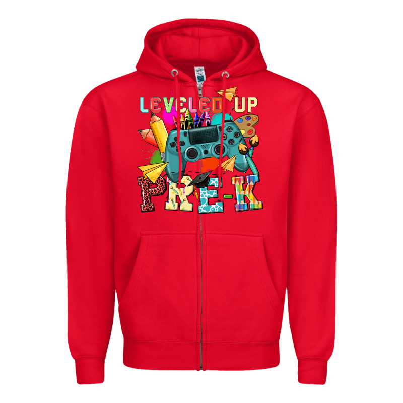 Leveled Up Pre K Zipper Hoodie by NancyCooperArtShop | Teevron