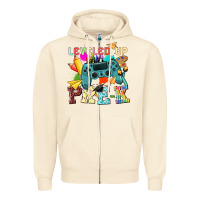 Sandshell leveled up pre k Zipper Hoodie - NancyCooperArtShop