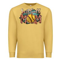 Antique Gold Softball Mom Premium Sweatshirt - Bettercallsaul