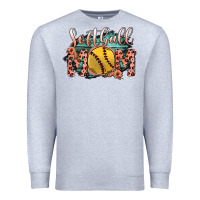 Heather Grey Softball Mom Premium Sweatshirt - Bettercallsaul