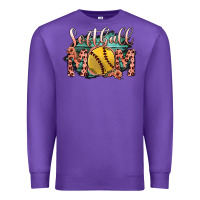 Purple Softball Mom Premium Sweatshirt - Bettercallsaul