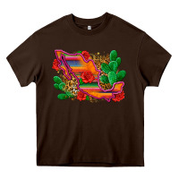 Chocolate Brown mexico map Heavy Core Tee - Zillion Design Studio