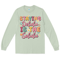 Matcha staying delulu is the solulu Long Sleeve Tee - MaliasSmallBusiness