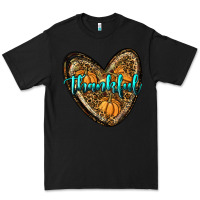 Black thankful pumpkin heart Premium Tee - RanaPortraitStore
