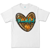 White thankful pumpkin heart Premium Tee - RanaPortraitStore
