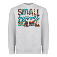 Heather Grey small business mama leopard turquoise aztec serape cowhide Heavyweight Sweatshirt - Artiststas