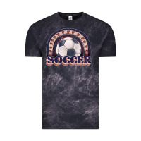 Cloud Black soccer rainbow Vintage Tee - JahusDesignShop