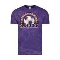 Cloud Purple soccer rainbow Vintage Tee - JahusDesignShop