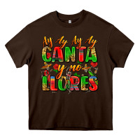 Chocolate Brown ay ay ay ay canta y no llores Heavy Core Tee - Zillion Design Studio