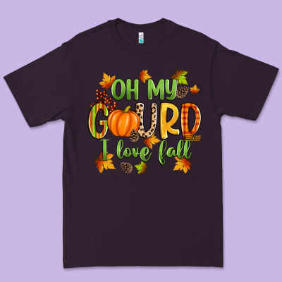 Oh My Gourd I Love Fall Premium Tee Designed By Zillion Design Studio