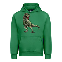 Emerald T-rex Urban Hoodie - HowdyJamesFarm