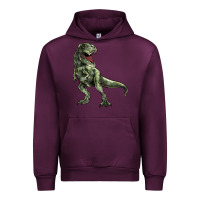 Mauve Wine T-rex Urban Hoodie - HowdyJamesFarm