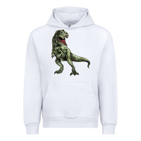 White T-rex Urban Hoodie - HowdyJamesFarm