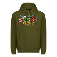 Army Green Sassy Claus Premium Hoodie - texasbilliewilder