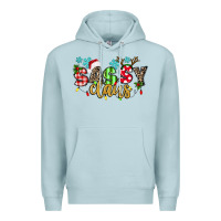 Blue Mist Sassy Claus Premium Hoodie - texasbilliewilder