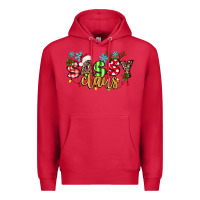 Cardinal Sassy Claus Premium Hoodie - texasbilliewilder
