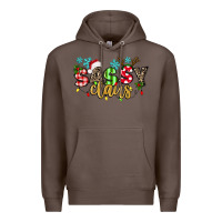 Coffee Sassy Claus Premium Hoodie - texasbilliewilder