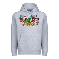 Heather Grey Sassy Claus Premium Hoodie - texasbilliewilder