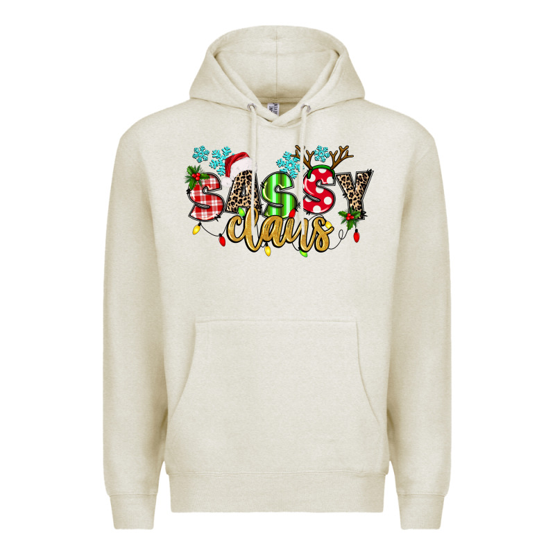 Sassy Claus Premium Hoodie by texasbilliewilder | Teevron