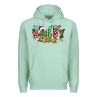 Seafoam Sassy Claus Premium Hoodie - texasbilliewilder