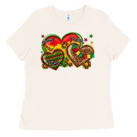 Bone juneteenth heart Ladies Tee - texasbilliewilder