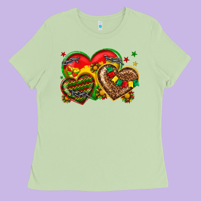 Ladies Tee juneteenth heart