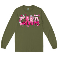 Army Green breast cancer cma certified medical assistant Long Sleeve Tee - JahusDesignShop