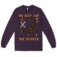 Plum no rest for the wicked Long Sleeve Tee - MaliasSmallBusiness