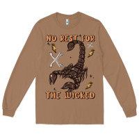 Toasted Coconut no rest for the wicked Long Sleeve Tee - MaliasSmallBusiness