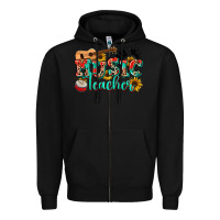 Black music teacher Zipper Hoodie - NancyCooperArtShop