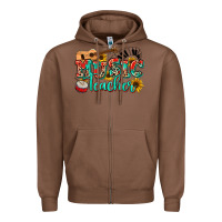 Chestnut music teacher Zipper Hoodie - NancyCooperArtShop