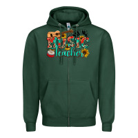 Sports Green music teacher Zipper Hoodie - NancyCooperArtShop