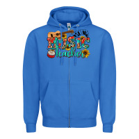 True Royal music teacher Zipper Hoodie - NancyCooperArtShop