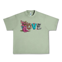 Oil Green valentines day love and boots Urban Heavy Tee - AdoDesignShop