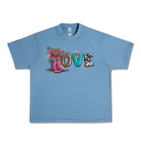 Pebble Blue valentines day love and boots Urban Heavy Tee - AdoDesignShop