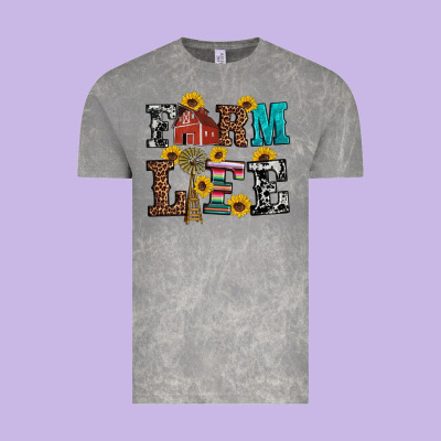 Western Farm Life Vintage Tee Designed By Artiststas