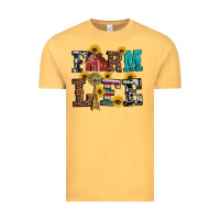 Vintage Mustard western farm life Vintage Tee - Artiststas
